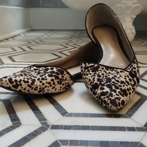 Leopard print flats